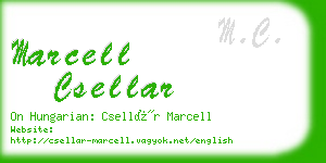 marcell csellar business card